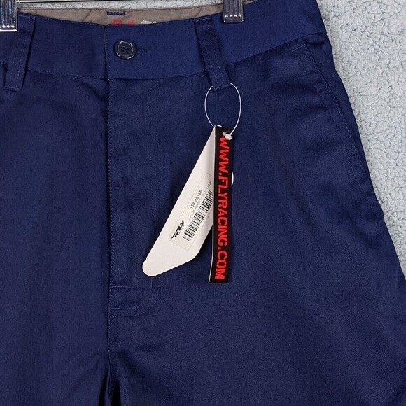 Fly Racing Shorts Men's 28 Navy Standard Pilot 9.5" Inseam Premium MTB Cycling - Picture 2 of 8